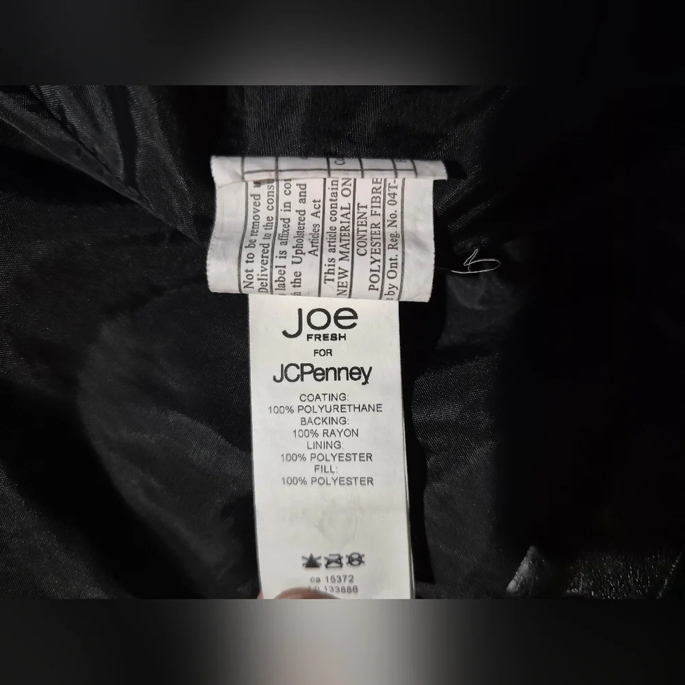 JCPenney Black Quilted Kids Jacket